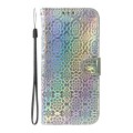 For Infinix Hot 40 / 40 Pro Colorful Magnetic Buckle Leather Phone Case(Silver)