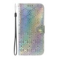 For Tecno Spark 20 Pro+ 4G Colorful Magnetic Buckle Leather Phone Case(Silver)