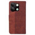 For Infinix Smart 7 HD Geometric Embossed Leather Phone Case(Brown)