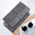 For Infinix Hot 40 / 40 Pro Geometric Embossed Leather Phone Case(Grey)