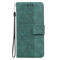 For Infinix Hot 40 / 40 Pro Geometric Embossed Leather Phone Case(Green)