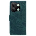 For Infinix Smart 7 HD Tiger Embossing Pattern Flip Leather Phone Case(Green)
