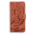 For Infinix Smart 7 HD Tiger Embossing Pattern Flip Leather Phone Case(Brown)
