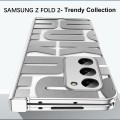 For Samsung Galaxy Z Fold2 5G Integrated Electroplating Folding Phone Case with Hinge(Silver)
