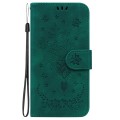 For Tecno Camon 20 Pro 4G Butterfly Rose Embossed Leather Phone Case(Green)