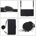 For Sony Xperia 5 VI Crossbody 3D Embossed Flip Leather Phone Case(Black)