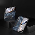 For Samsung Galaxy Z Fold4 5G Galactic Pattern Integrated Protective Phone Case(Blue)