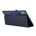 For Lenovo Xiaoxin Pad 11 2024 / M11 Litchi Texture Leather Tablet Case(Dark Blue)