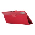 For Lenovo Xiaoxin Pad 11 2024 / M11 Litchi Texture Leather Tablet Case(Red)