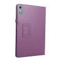 For Lenovo Xiaoxin Pad 11 2024 / M11 Litchi Texture Leather Tablet Case(Purple)