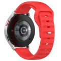20mm Universal Dots Pattern Silicone Replacement Watch Band(Red)
