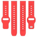 20mm Universal Dots Pattern Silicone Replacement Watch Band(Red)