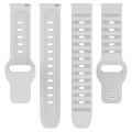 20mm Universal Dots Pattern Silicone Replacement Watch Band(Light Grey)