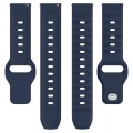 20mm Universal Dots Pattern Silicone Replacement Watch Band(Midnight Blue)