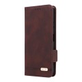 For Xiaomi Redmi 12 4G Foreign / 5G Magnetic Clasp Leather Phone Case(Brown)