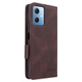 For Xiaomi Redmi Note 12 4G Magnetic Clasp Leather Phone Case(Brown)