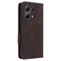 For Xiaomi Redmi Note 13 4G Magnetic Clasp Leather Phone Case(Brown)
