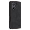 For Xiaomi Redmi Note 13 4G Magnetic Clasp Leather Phone Case(Black)