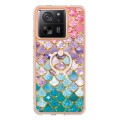 For Xiaomi 13T / 13T Pro Electroplating IMD TPU Phone Case with Ring(Colorful Scales)