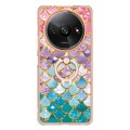 For Xiaomi Redmi A3 Electroplating IMD TPU Phone Case with Ring(Colorful Scales)