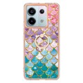 For Xiaomi Redmi Note 13 Pro 5G Global Electroplating IMD TPU Phone Case with Ring(Colorful Scales)