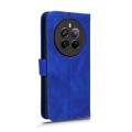 For Realme 12+ Skin Feel Magnetic Flip Leather Phone Case(Blue)
