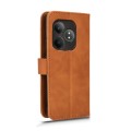 For Realme GT Neo6 SE Skin Feel Magnetic Flip Leather Phone Case(Brown)
