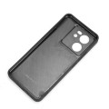 For Xiaomi 13T / Redmi K60 Ultra Sewing Cow Pattern Skin PC + PU + TPU Phone Case(Black)