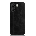 For Xiaomi Redmi 13C 4G / Poco C65 Sewing Cow Pattern Skin PC + PU + TPU Phone Case(Black)