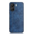 For Xiaomi Redmi 13C 4G / Poco C65 Sewing Cow Pattern Skin PC + PU + TPU Phone Case(Blue)