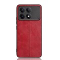 For Xiaomi Redmi K70 / K70 Pro Sewing Cow Pattern Skin PC + PU + TPU Phone Case(Red)