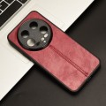 For Xiaomi 14 Ultra Sewing Cow Pattern Skin PC + PU + TPU Phone Case(Red)