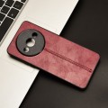 For Xiaomi Redmi A3 Sewing Cow Pattern Skin PC + PU + TPU Phone Case(Red)