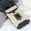 For Google Pixel 8a Camera Shield Card Slot PC+TPU Phone Case(Gold)
