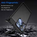 For Motorola Edge 2023 US Brushed Texture Carbon Fiber TPU Phone Case(Black)