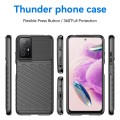 For Xiaomi Redmi Note 12S Thunderbolt Shockproof TPU Protective Soft Phone Case(Black)