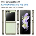 For Samsung Galaxy Z Flip5 Colorful Series Acrylic + TPU Phone Case(Transparent Grey)