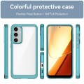 For Samsung Galaxy S23 FE Colorful Series Acrylic + TPU Phone Case(Transparent Blue)