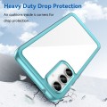 For Samsung Galaxy S23 FE Colorful Series Acrylic + TPU Phone Case(Transparent Blue)