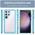 For Samsung Galaxy S24 Ultra 5G Colorful Series Acrylic + TPU Phone Case(Transparent Blue)