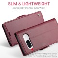 For Google Pixel 8a CaseMe 023 Butterfly Buckle Litchi Texture RFID Anti-theft Leather Phone Case(Wi