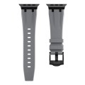 AP Silicone Watch Band For Apple Watch 8 41mm(Black Grey)
