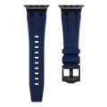 AP Silicone Watch Band For Apple Watch SE 2022 40mm(Black Blue)