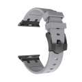 AP Silicone Watch Band For Apple Watch SE 44mm(Black Grey)