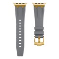 AP Silicone Watch Band For Apple Watch 6 40mm(Gold Grey)