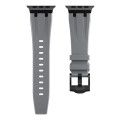 AP Silicone Watch Band For Apple Watch 5 44mm(Black Grey)