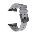 AP Silicone Watch Band For Apple Watch 5 44mm(Black Grey)