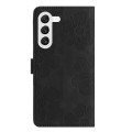 For Samsung Galaxy S24 5G Flower Embossing Pattern Leather Phone Case(Black)