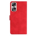 For Honor 90 Pro Seven Butterflies Embossed Leather Phone Case(Red)