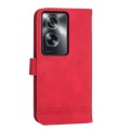 For OPPO A2 Dierfeng Dream Line TPU + PU Leather Phone Case(Red)